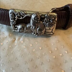 Brighton Belt with Cats on Buckle, M (30)